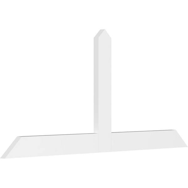 Ekena Millwork Portland 84 in. W x 38.5 in. H x 2 in. D Signature Polyurethane Bracket