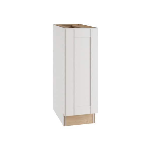 MILL'S PRIDE Richmond Verona White Plywood Shaker Ready to Assemble Base Kitchen Cabinet with Soft Close 9 in.x 34.5 in. x 24 in.