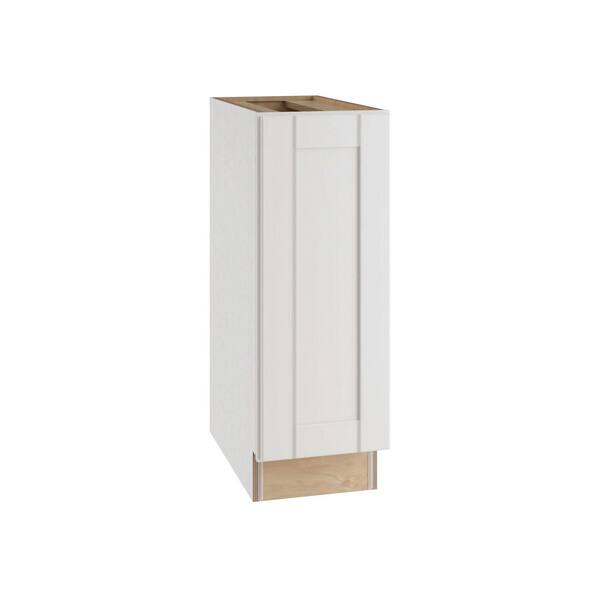 Home Decorators Collection Washington Vesper White Plywood Shaker Assembled Base Kitchen Cabinet Soft Close 15 in W x 24 in D x 34.5 in H