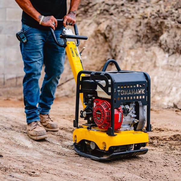 Tomahawk Power 5.5HP Honda Reverse Vibratory Plate Compactor Tamper Gravel Soil Compaction TPC100H