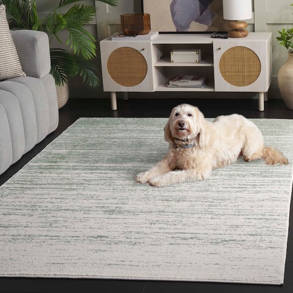 SAFAVIEH Adirondack 8 ft. x 10 ft. Sage/Ivory Abstract Area Rug