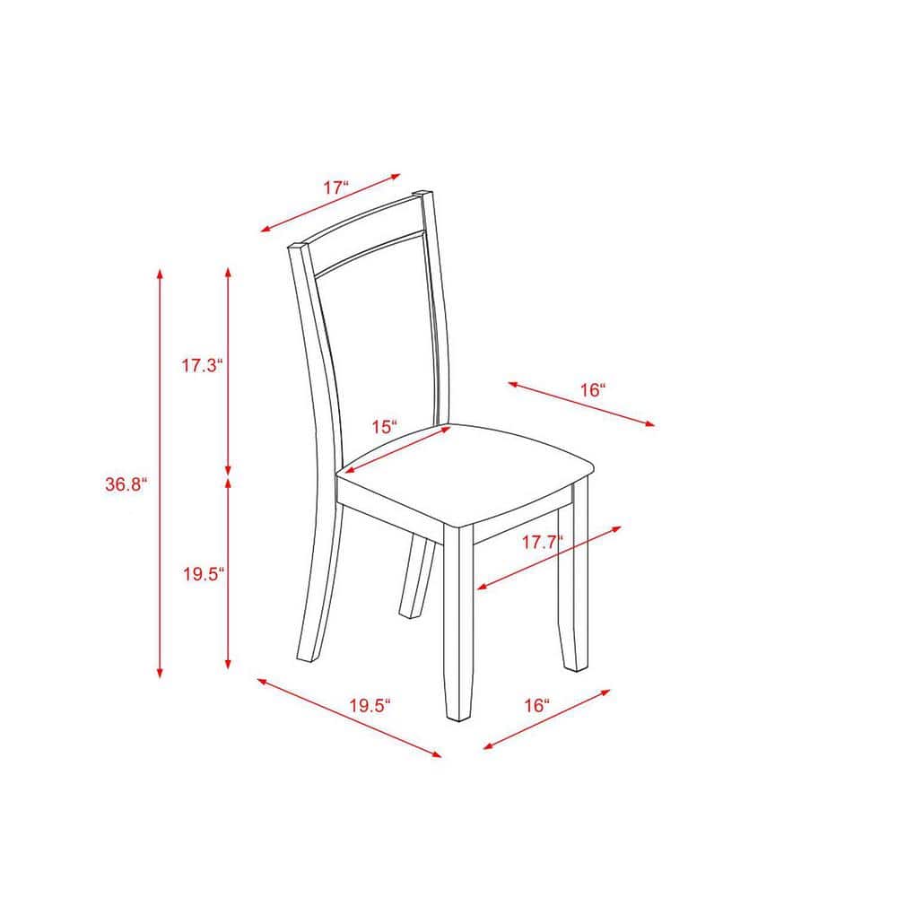 Cement and Cream 7-Piece Wood Dining Set with Linen Chairs