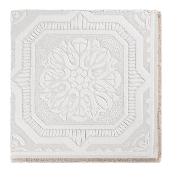 Armstrong CEILINGS Wellington Clip Up or Glue Up Fiberboard White Ceiling Tile Sample 6 in. x 6 in.