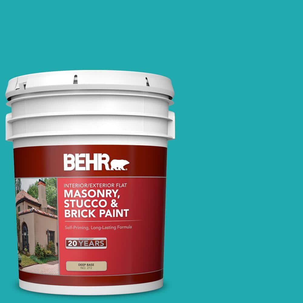 5 gal. #P460-5 Fiji Flat Interior/Exterior Masonry, Stucco and Brick Paint