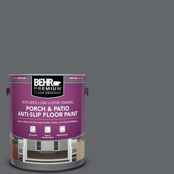 BEHR PREMIUM 1 gal. #PFC-65 Flat Top Textured Low-Lustre Enamel Interior/Exterior Porch and Patio Anti-Slip Floor Paint