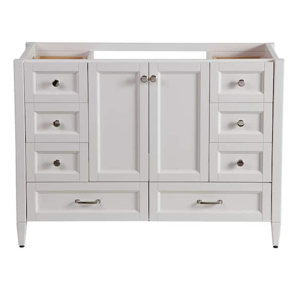 Home Decorators Collection Claxby 48 In W X 34 H 22 D Bath Vanity Cabinet Only Cream Srsd4821 Cr The Depot - Home Depot Bathroom Vanity Cabinet Only