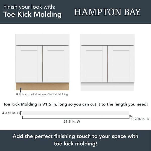 Hampton Bay Shaker 33 in. W x 24 in. D x 84 in. H Assembled Double