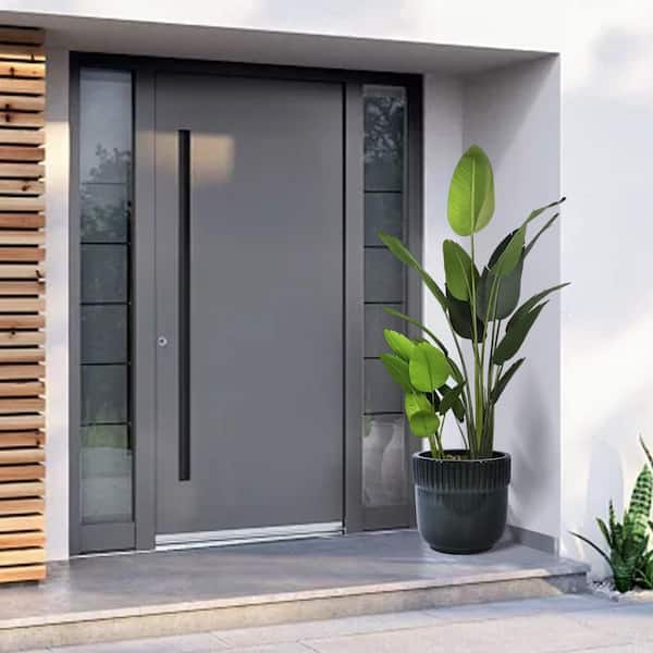 Set of 3 14.2 in. Antique Black Ceramic Flowerpot-Round Modern Planter with Drainage Hole, Frost and Weather Resistant