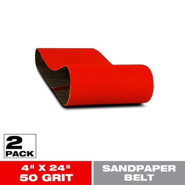 DIABLO 4 in. x 24 in. 50-Grit Sanding Belts