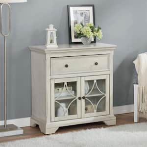 Pittens Antique White Accent Cabinet with 1-Drawer