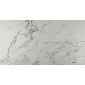 Carrara 12 in. x 24 in. Polished Porcelain Floor and Wall Tile (16 sq. ft./Case)