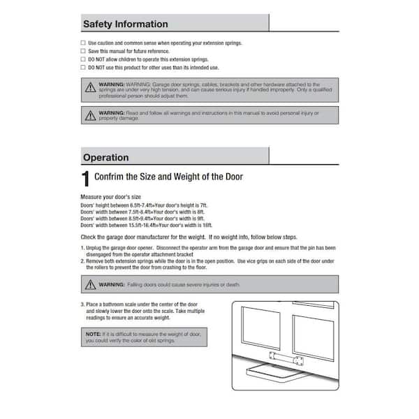 Everbilt 110 lb Garage Door Extension Spring (2-Pack) 90376 - The