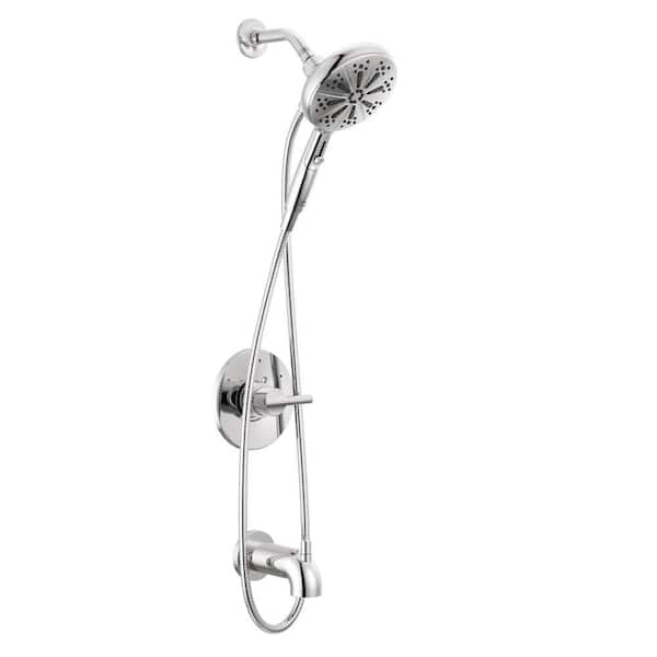 Delta Nicoli Single Handle 6-Spray Tub and Shower Faucet 1.75 GPM in. Chrome Valve Included