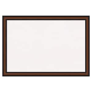 Yale Walnut White Corkboard 39 in. x 27 in. Bulletin Board Memo Board
