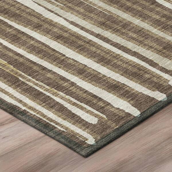 Chantille Machine Washable Indoor/Outdoor Abstract ACN3045 Coffee 3 ft. x 4 ft. Area Rug