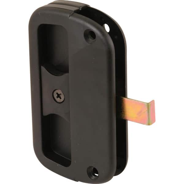 Black Plastic Sliding Screen Door Latch and Pull, Alumilite