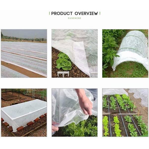 2x Agfabric 0.9oz 6ft*100ft Seed Germination Cover Garden Fabric Row/Frost Cover 