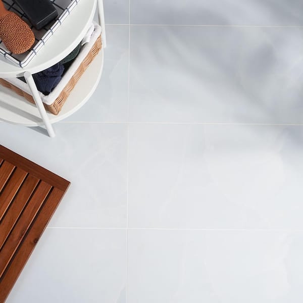 Saroshi Onyx Azul 11.81 in. x 23.62 in. Matte Porcelain Floor and Wall Tile (15.5 sq. ft./Case)