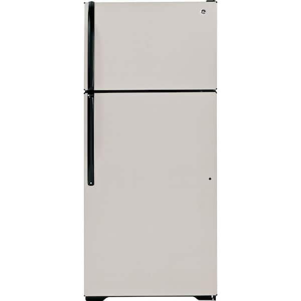 GE 18.1 cu. ft. Top Freezer Refrigerator in Silver Metallic