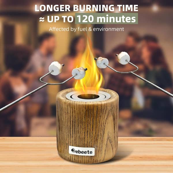 HOTEBIKE 4.7 in. x 4.5 in. Cylindrical Mini Portable Ethanol