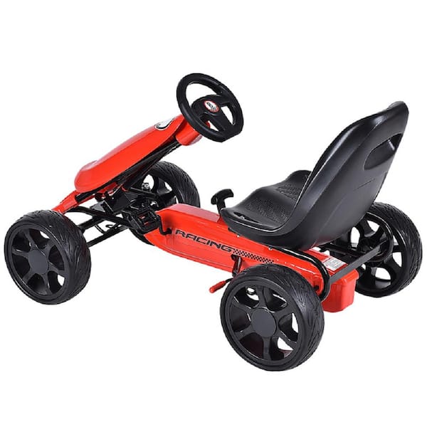 HONEY JOY 10 in. Go Kart Kids Bike Ride on Toys with 4 Wheels and
