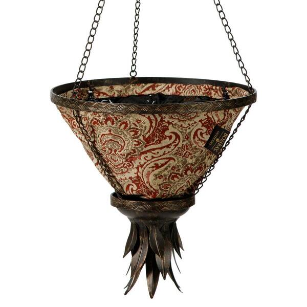 Bombay Outdoors Black Sierra Hanging Planter With Venice Liner