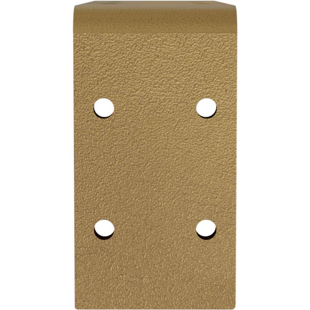 Hammered Gold 3.75" Industrial Steel Bracket for Shelving