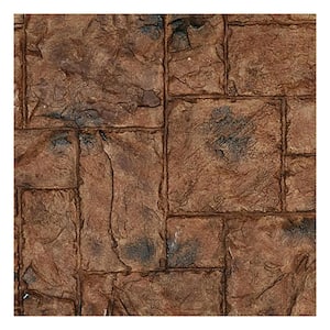 SAMPLE - 1-1/4 in. x 9 in. Canyon Brown Urethane Castle Rock Stacked Stone, StoneWall Faux Stone Siding Panel Moulding