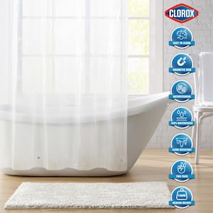 10-Pack Medium Weight Shower Curtain Liners, Clear, 72 in. x 72 in.