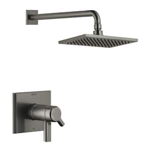 Pivotal TempAssure 1-Handle Wall-Mount Shower Trim Kit in Lumicoat Black Stainless (Valve Not Included)