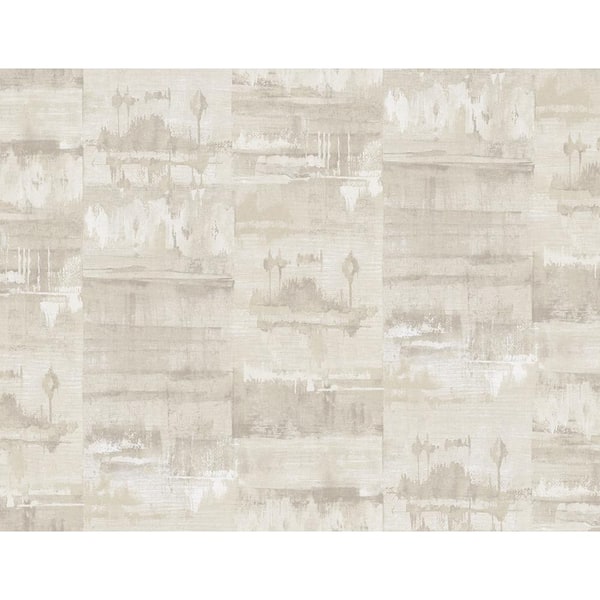 CASA MIA Concrete Cream Paper Non-Pasted Strippable Wallpaper Roll (Cover 60.75 sq. ft.)