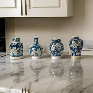 4-Piece Ceramic Jars Set with Lid