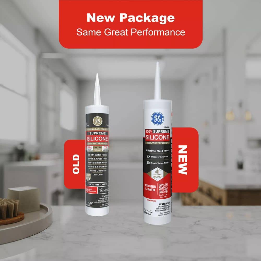 Supreme Silicone 10.1-oz White Kitchen and Bath Sealant Caulk