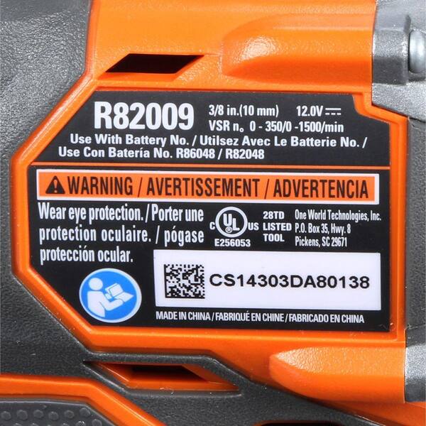 RIDGID Fuego 12-Volt 3/8 in. Cordless Hyper Lithium-Ion 2-Speed