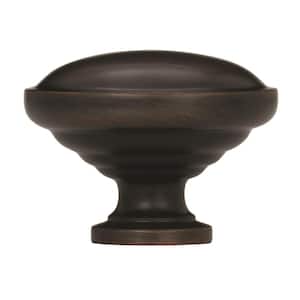 1-1/4 in. Oil Rubbed Bronze Round Cabinet Knob