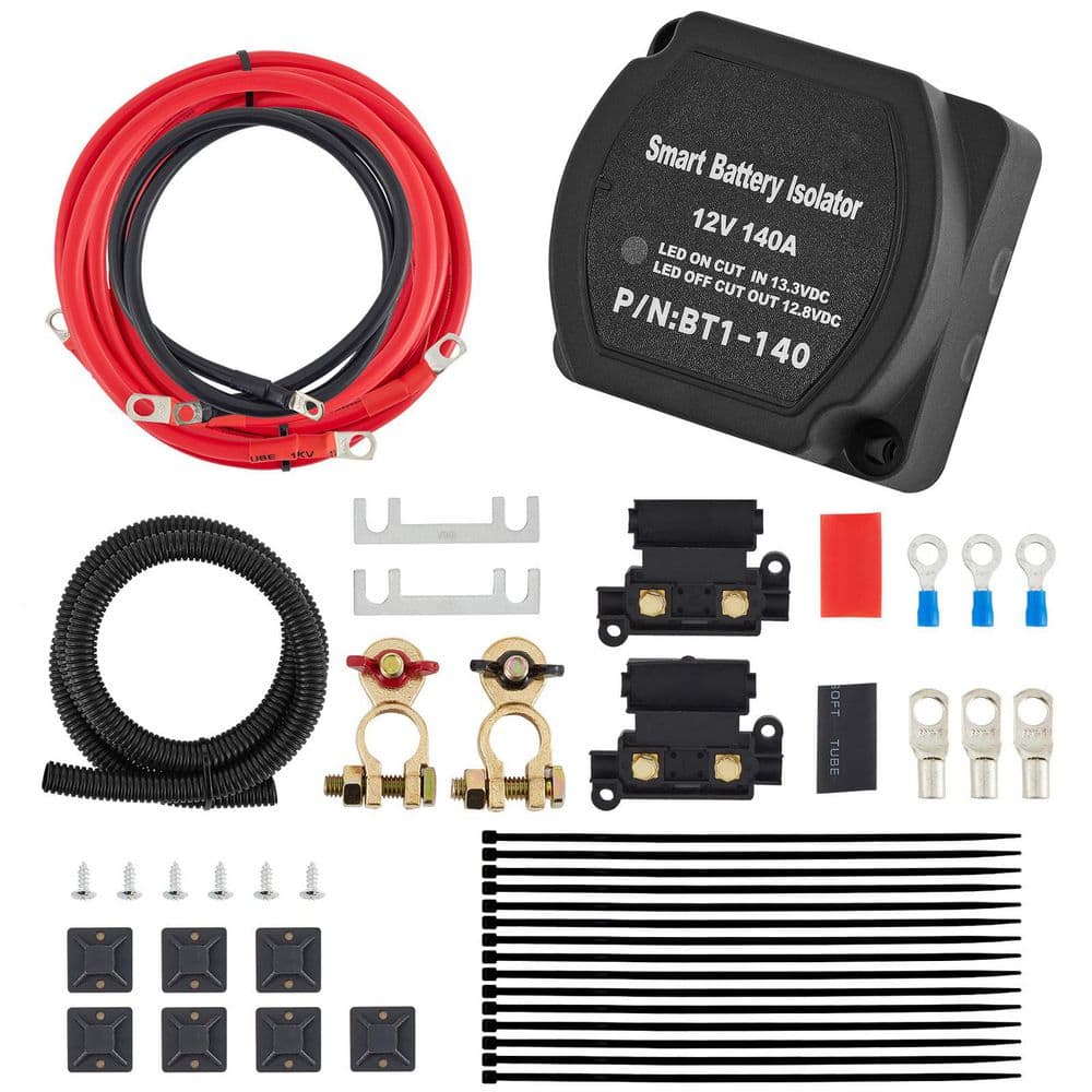 Dual Battery Isolation Kit 6m 12V Auto Split Charge Relay System with 140AMP VSR Fits RVs Marine Crafts Cars Trucks price history on PriceWatchPro
