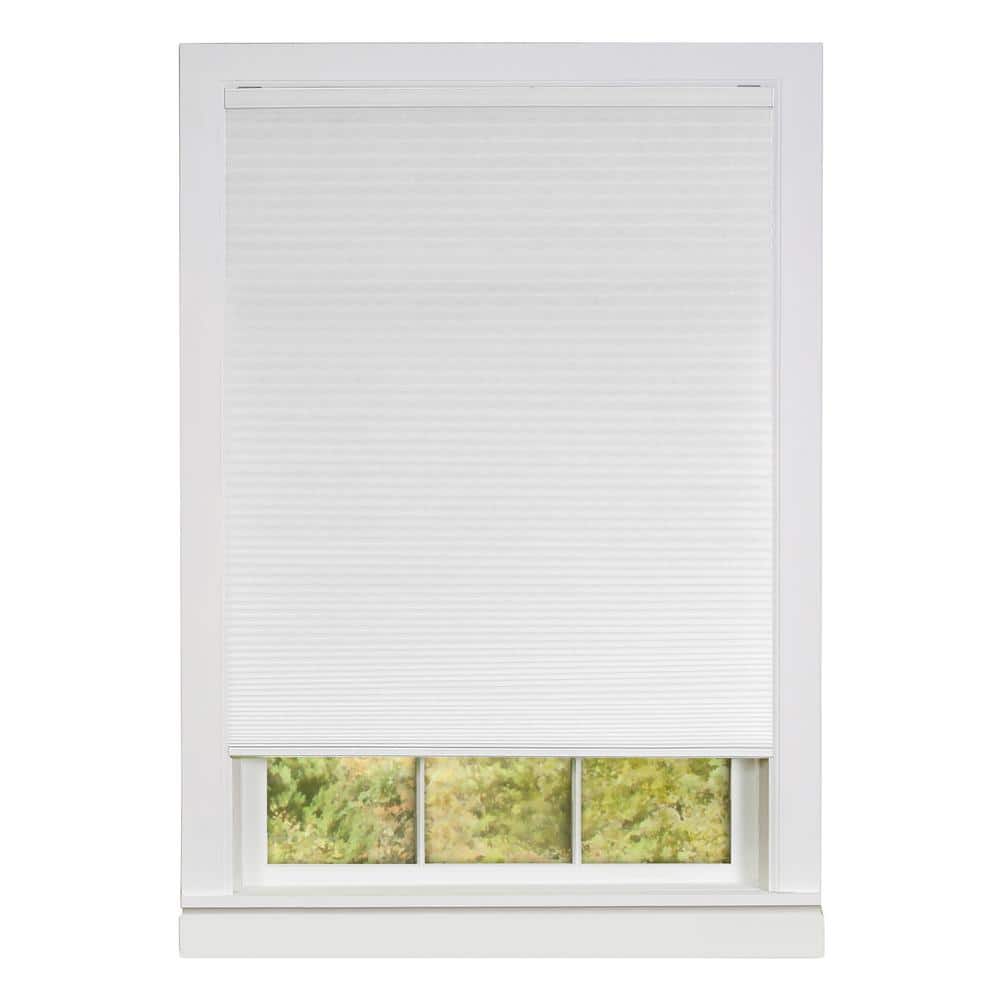 ACHIM White Cordless Light Filtering Polyester Cellular Shade