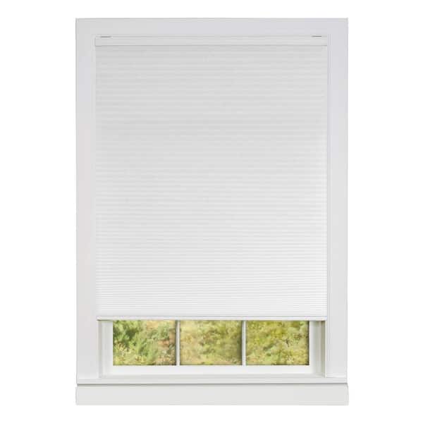 ACHIM Honeycomb White Cordless Light Filtering Polyester Cellular Shade 31 in. W x 64 in. L