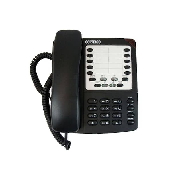 Cortelco Colleague 2-Line Corded Telephone - Black