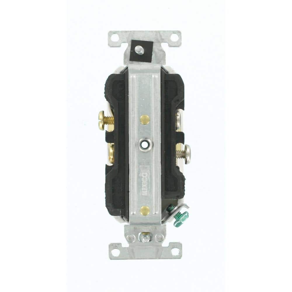 White Tamper Resistant Duplex Receptacle with Wall Plate