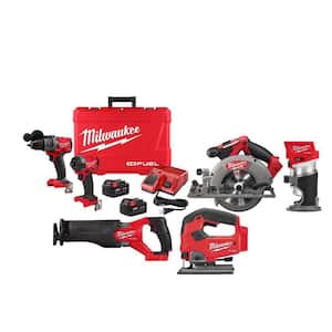 M18 FUEL 18-Volt Lithium Ion Brushless Cordless Combo Kit 4-Tool with Router and Jig Saw