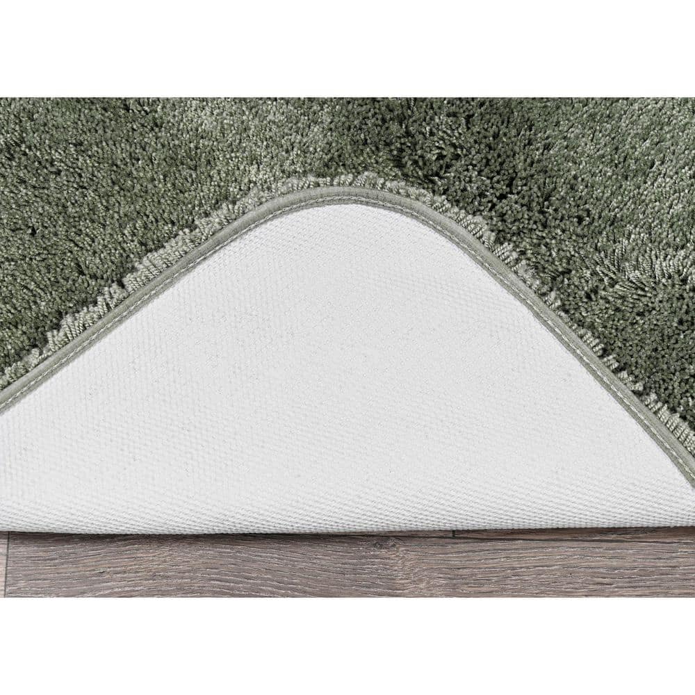 Deep Fern Ultra Plush Nylon Bath Rug, 24" x 40"