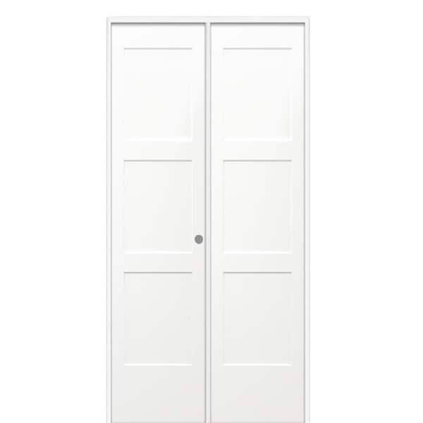 MMI Door 36 in. x 80 in. Birkdale Primed Left-Handed Solid Core Molded ...