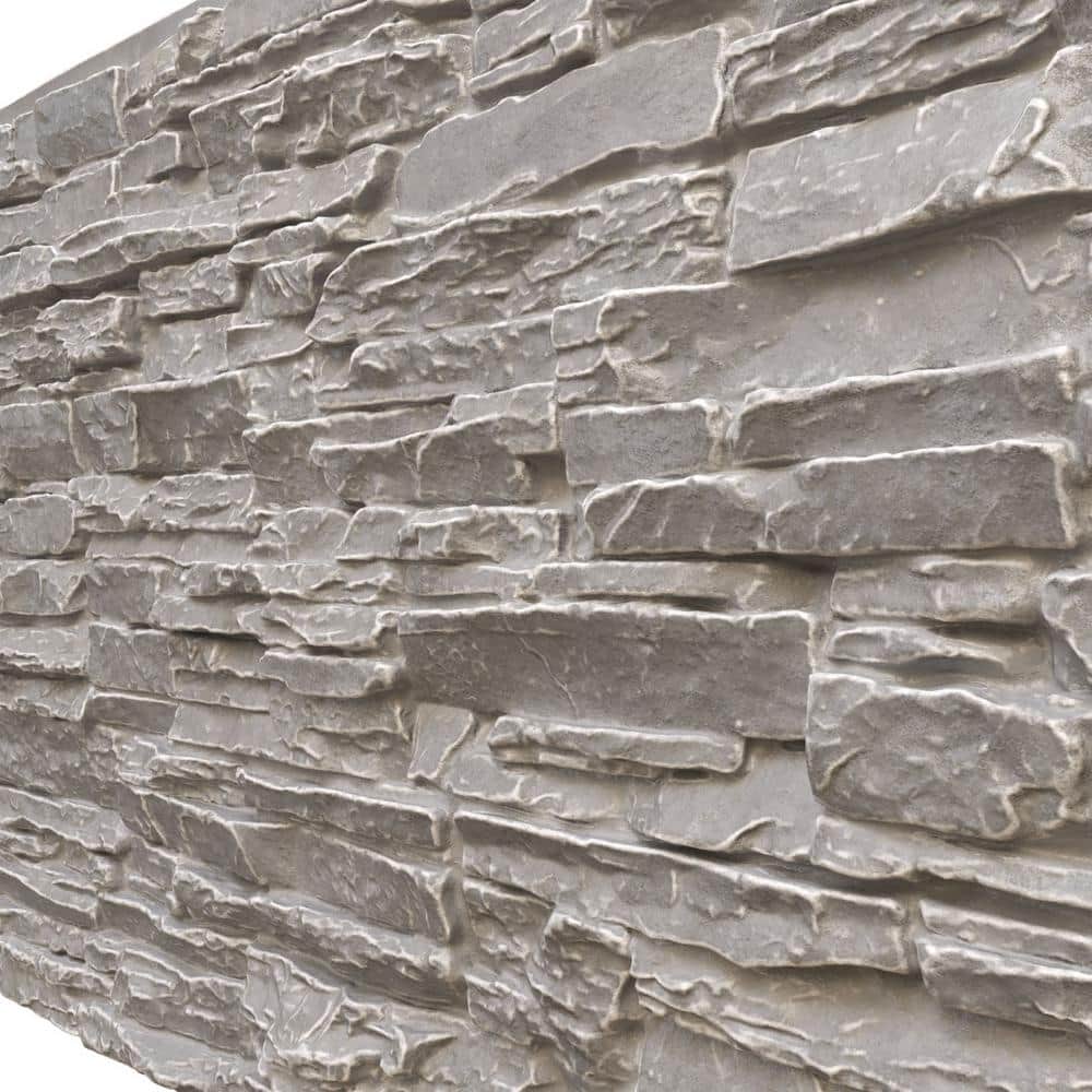 Gray Granite Faux Stone Panel for Interior and Exterior