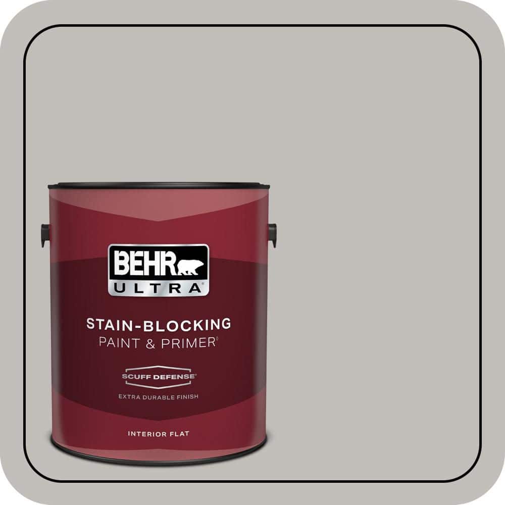 1 gal. Home Decorators Collection #HDC-WR15-3 Noble Gray Extra Durable Flat Interior Paint & Primer price history on PriceWatchPro