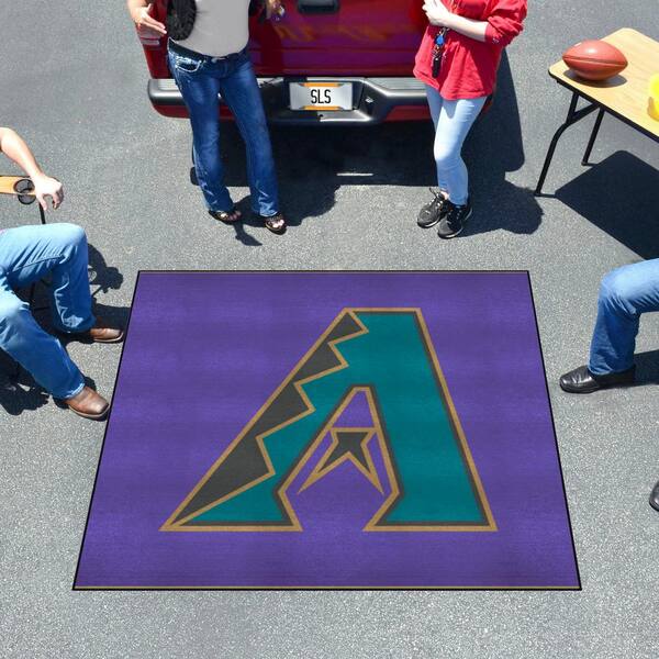 FANMATS Arizona Diamondbacks Purple 2 ft. x 2 ft. Round Area Rug