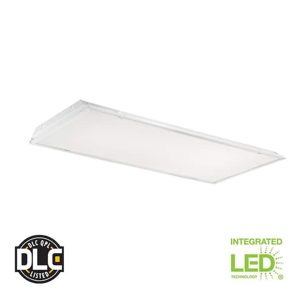 Commercial Electric 2 ft. x 4 ft. 128 Watt Equivalent Integrated LED White Troffer 4000K CETR24BL50WD The Home Depot