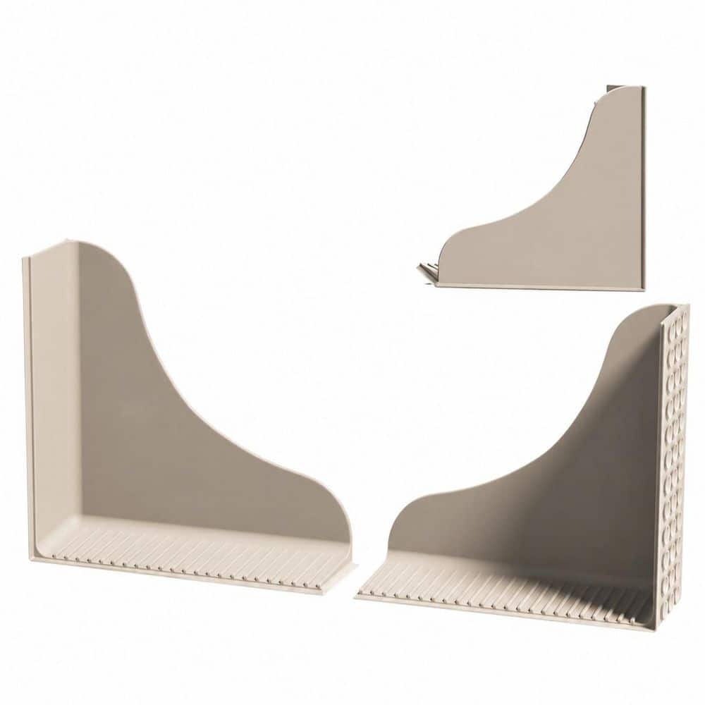 2-Pack Silicone Shower Splash Guard in Taupe for Bath Tub Corner Water Blocking, 10.67 in. x 10.59 in. price history on PriceWatchPro