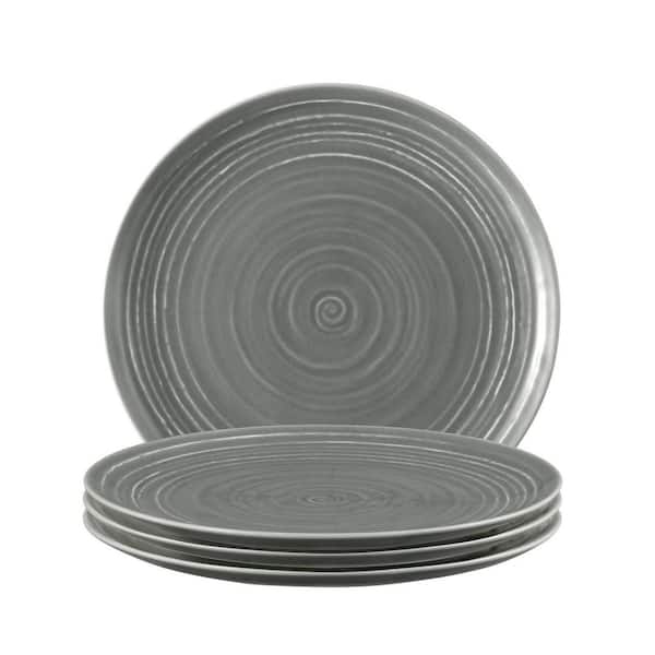 Terra Plate 8.8 in. Grey, Set of 4