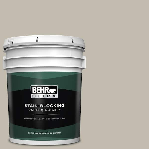 BEHR ULTRA 5 gal. #ECC-46-1 Sierra Madre Semi-Gloss Enamel Exterior Paint & Primer